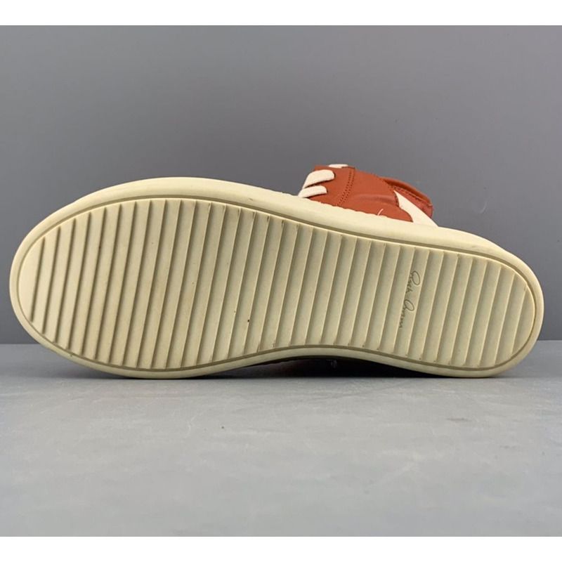 Rick Owens Geobasket High-Top Sneakers Orange