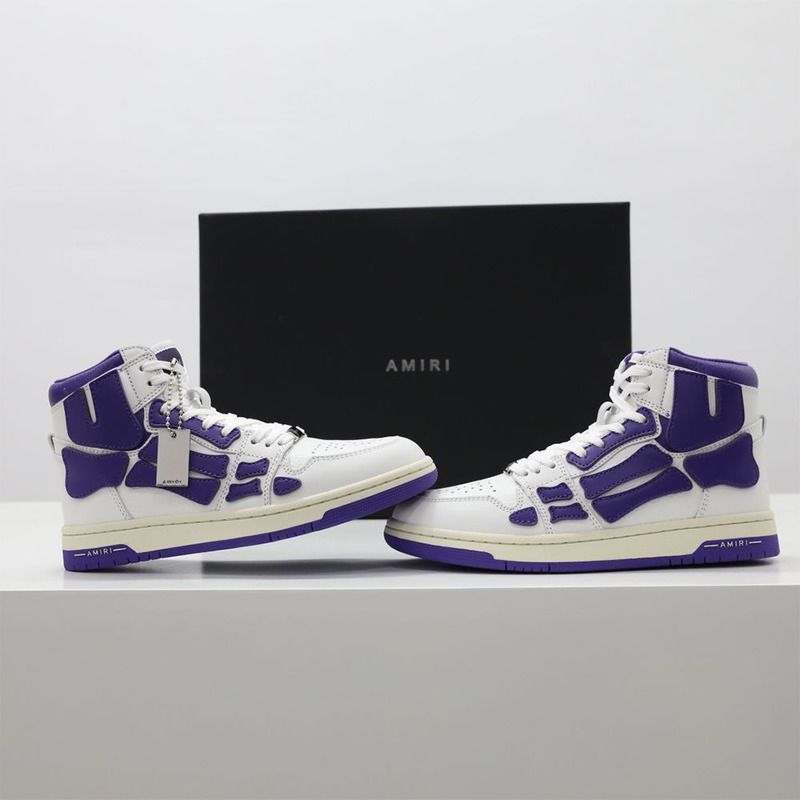 Amiri Skel-Top Hi Sneaker Purple/White