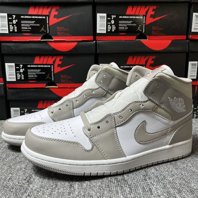 Air Jordan 1 Mid Grey Sneaker