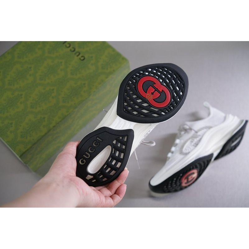 G*u*i run white sneakers