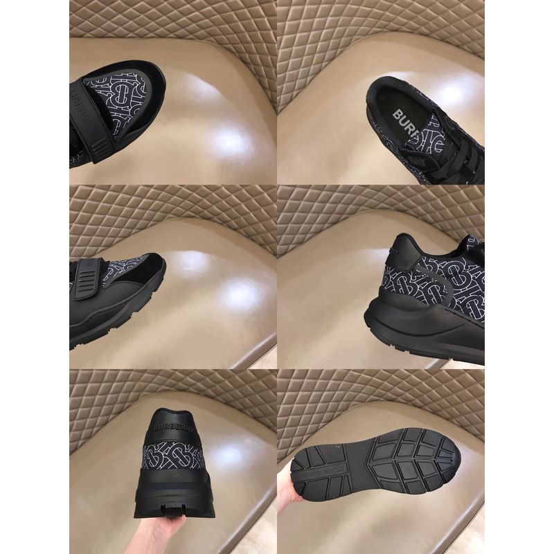 Monogram Print Nylon Sneakers