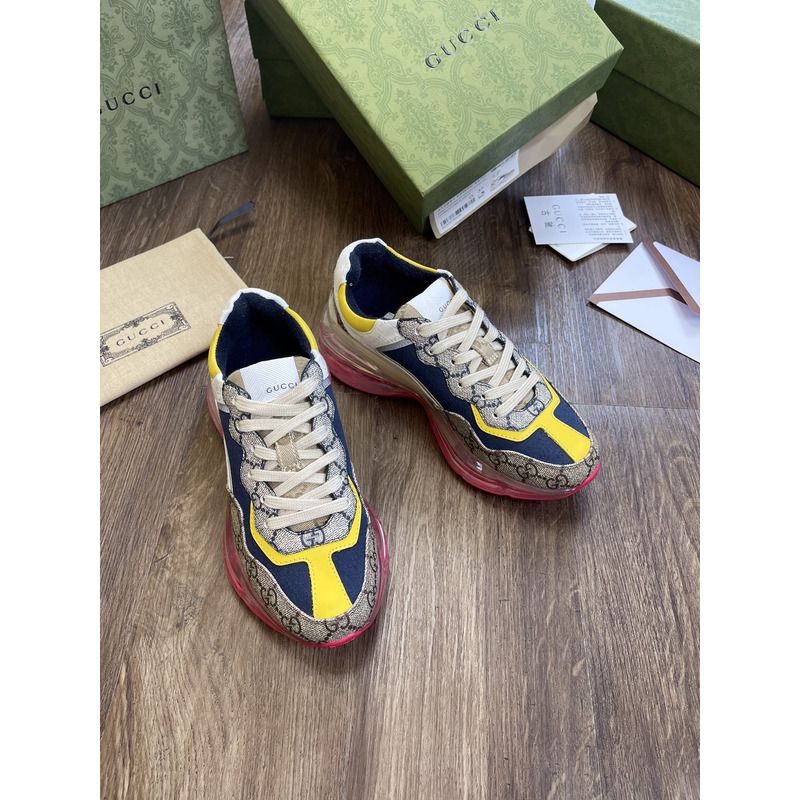 g*u*i g*u*i rhyton gg-S*p*e canvas trainers beige/blue