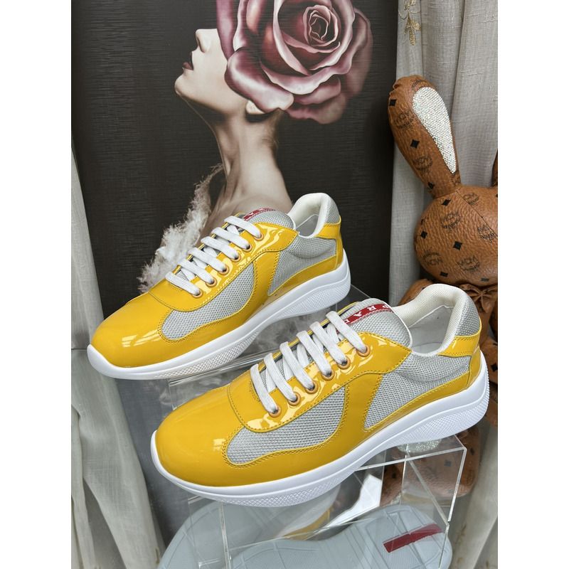 Pra*a americas cup sneakers gold/silver