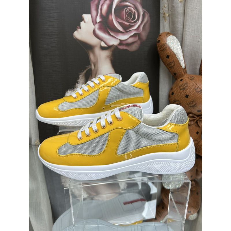 Pra*a americas cup sneakers gold/silver