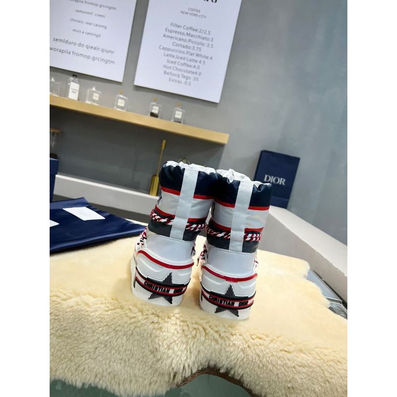 D*or alps snow ankle boot shinny white