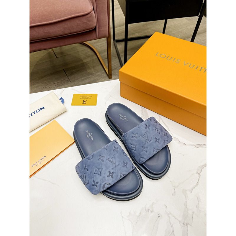 LV POOL PILLOW IN BLUE