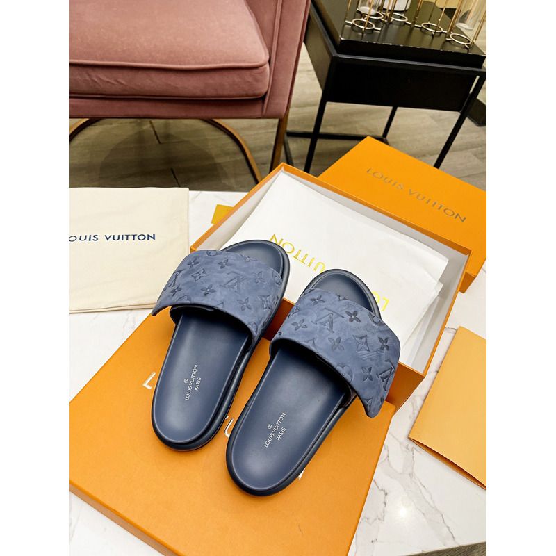 LV POOL PILLOW IN BLUE