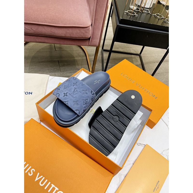 LV POOL PILLOW IN BLUE