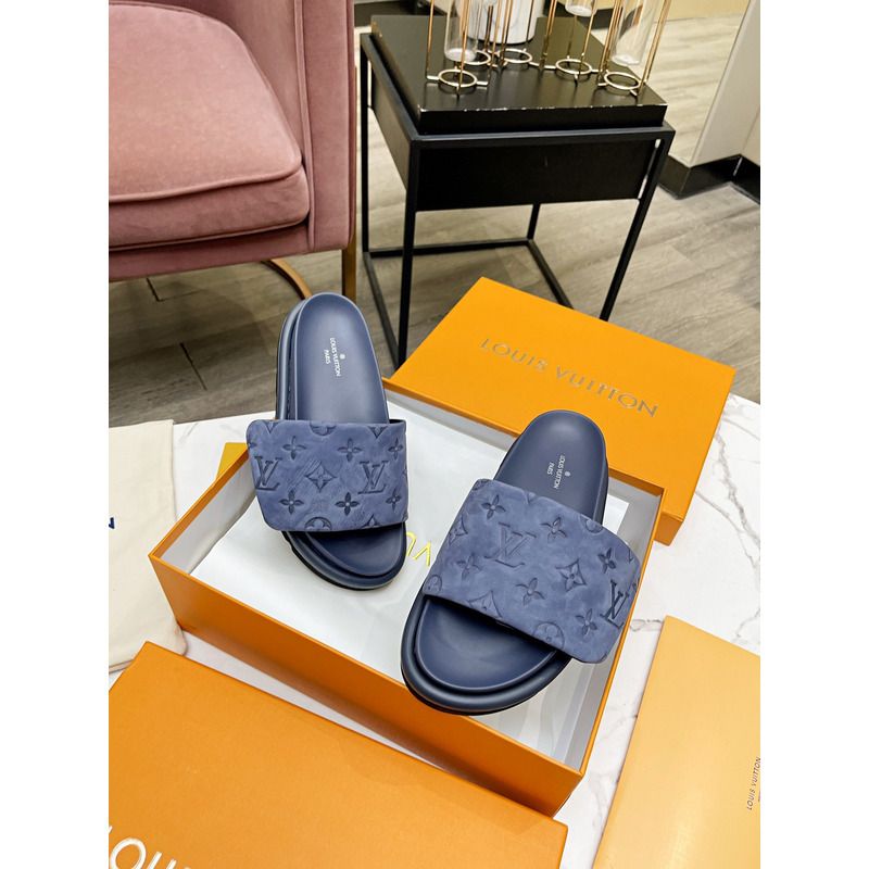 LV POOL PILLOW IN BLUE