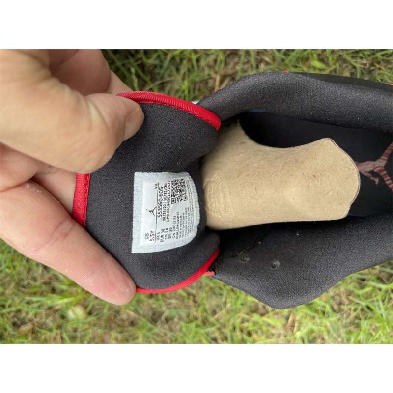 Air Jordan 1 Low Reverse Bred Pebbled Swoosh Sneaker Gym Red/Black-White