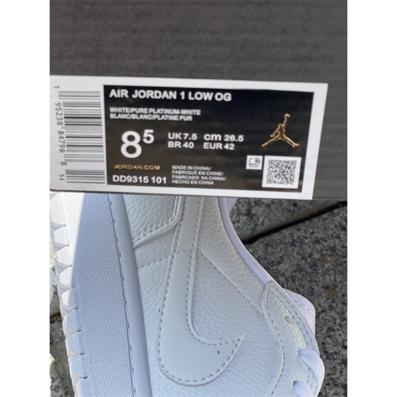 Jordan 1 Low Golf 2022 Sneaker Triple White