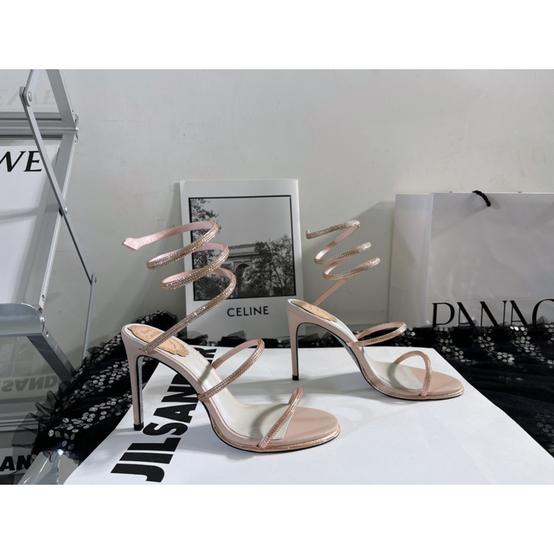 René Caovilla Cleo Glittered Sandals