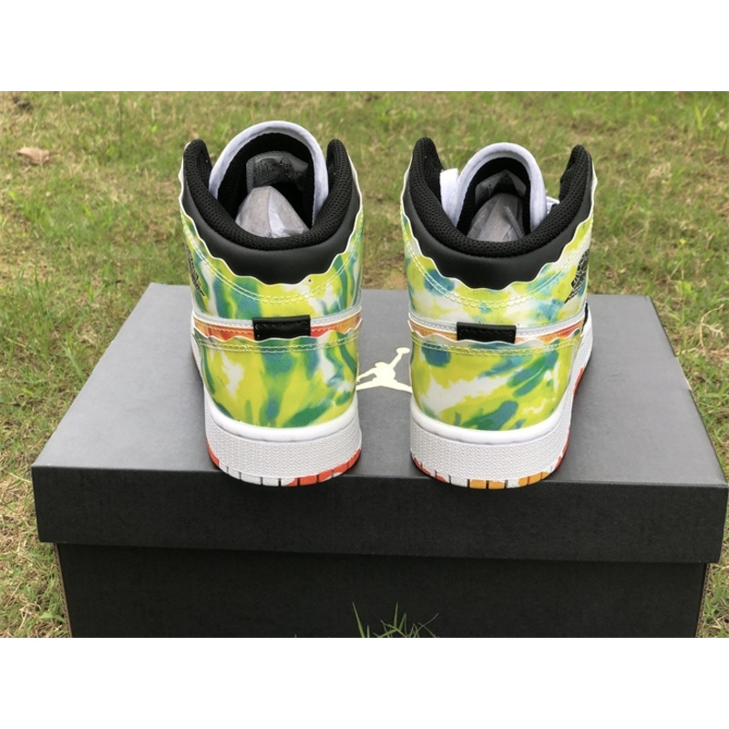 Nike Air Jordan MID GS (W) Sneaker Black/White-Team Orange