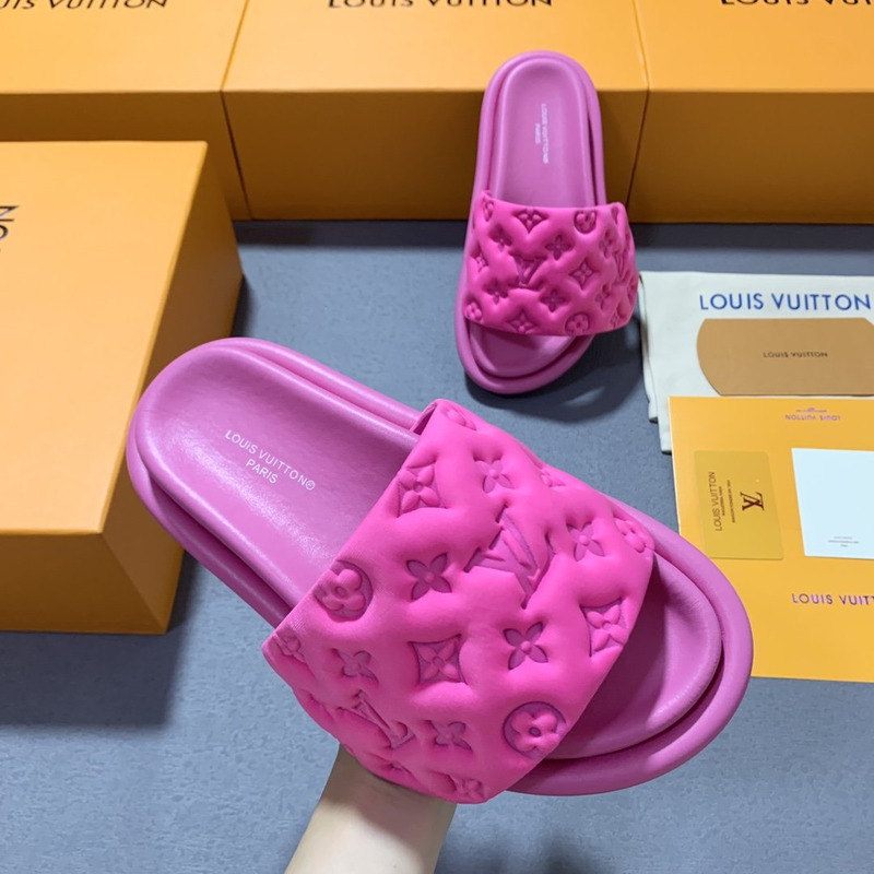 l**is V*t*n pool pillow comfort mule fuchsia