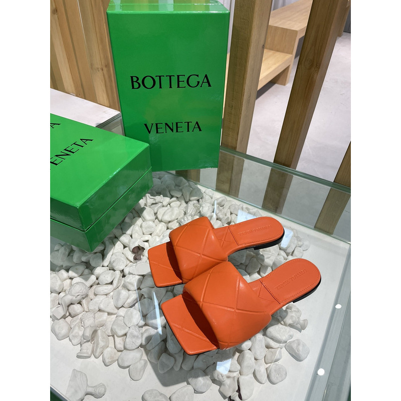 Bo*te*ga ve*ne*ta rubber lido sandals orange
