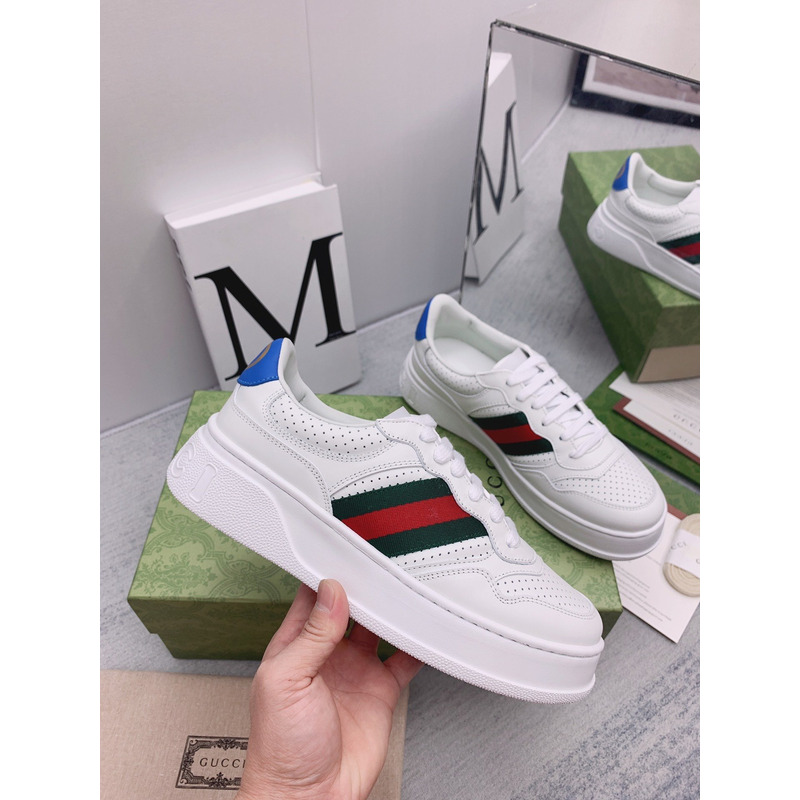 G*u*i chunky b low-top sneaker white