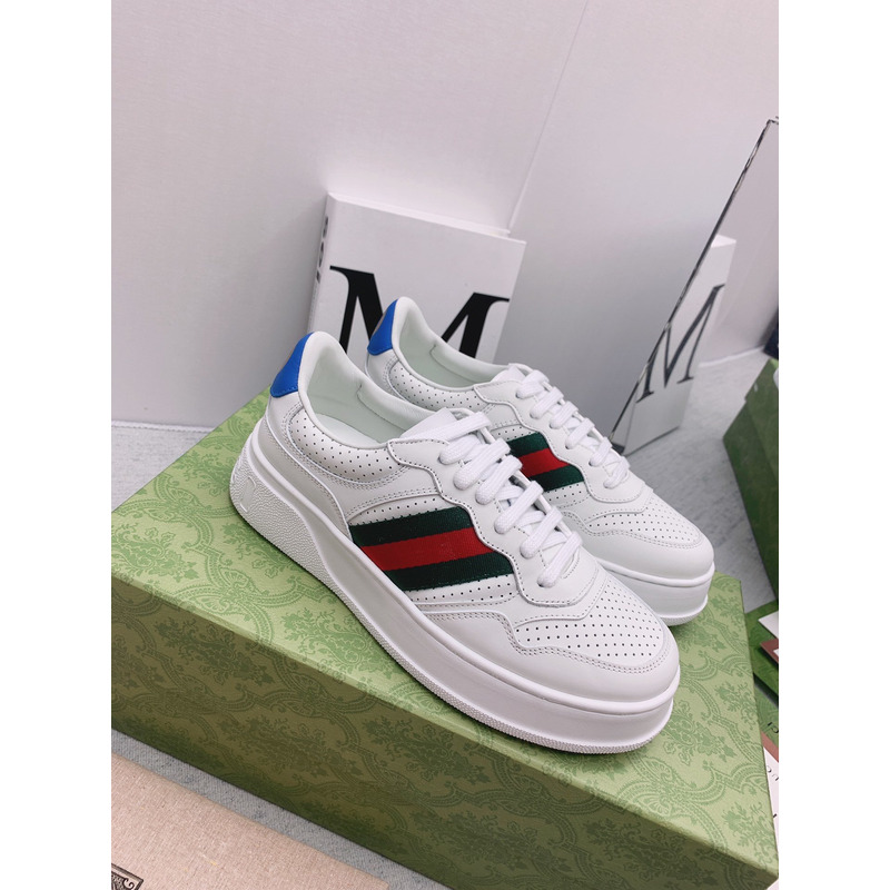G*u*i chunky b low-top sneaker white