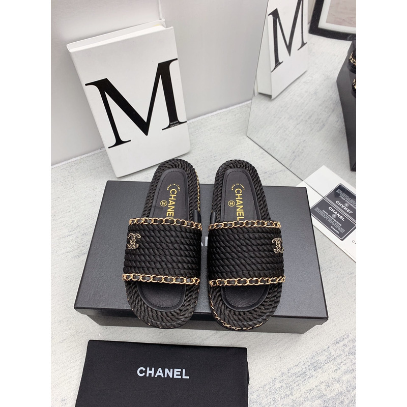 Ch*el interlocking cc logo slides black