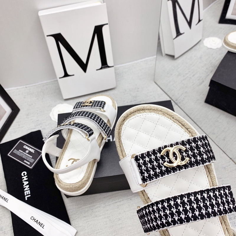 Ch*el dad sandals white