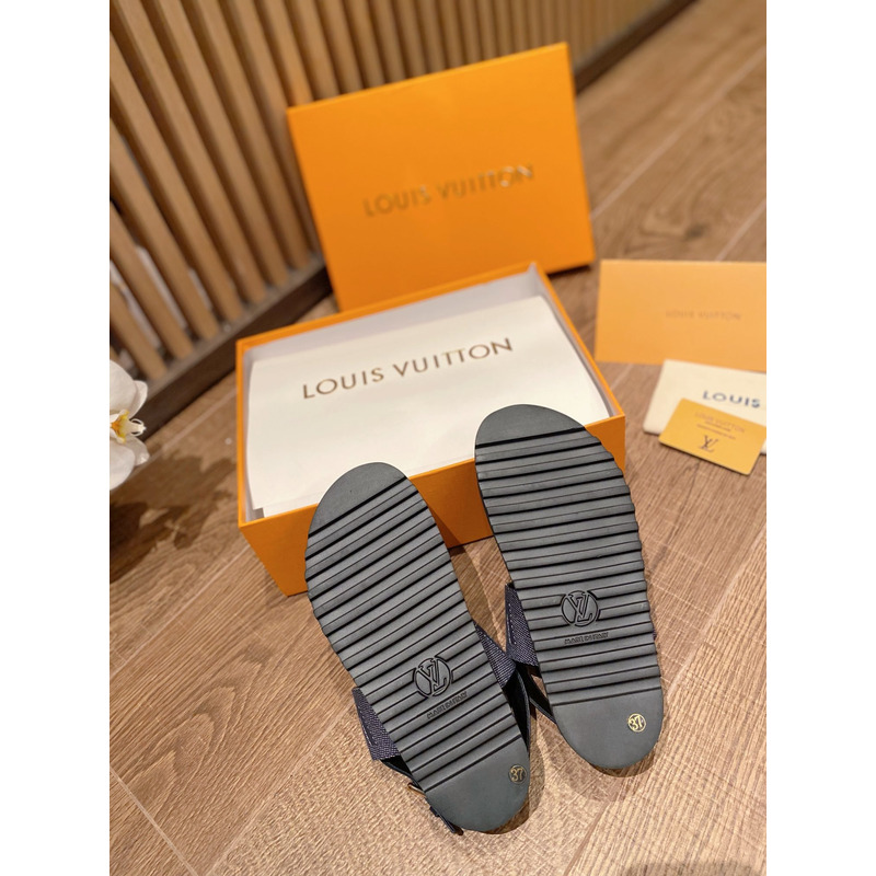 Lv Paseo Comfort Flat Sandals Black