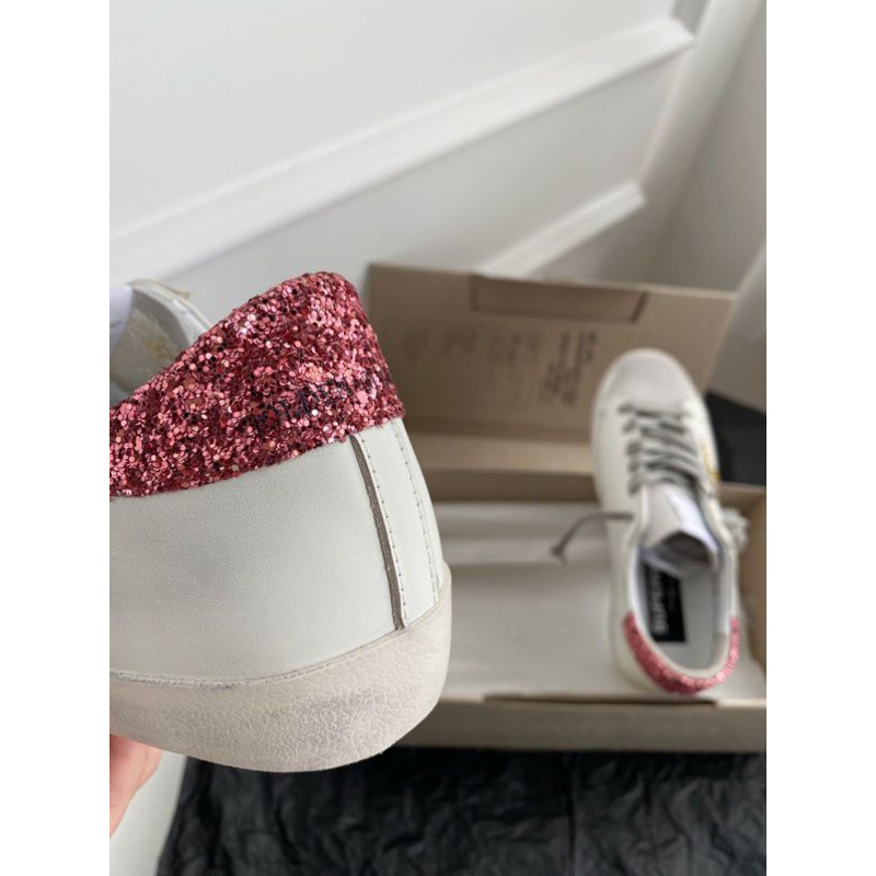 golden goose men’s S*per-star sneakers with gold star