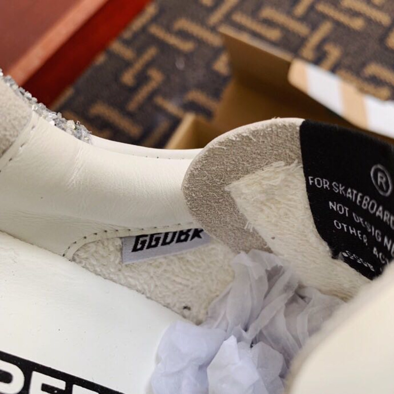 golden goose men’s S*per-star sneakers with silver star