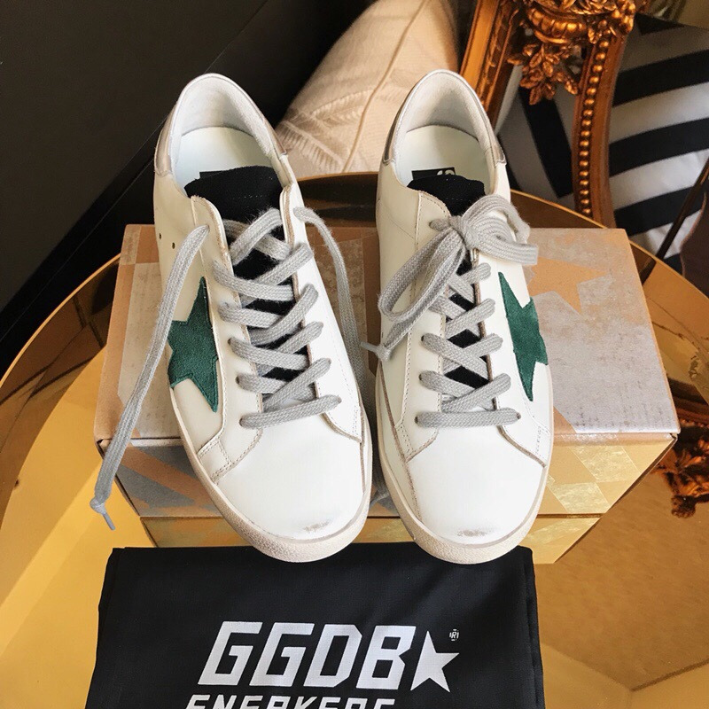 golden goose S*per-star sneakers white S*per-star sneakers with silver tongue