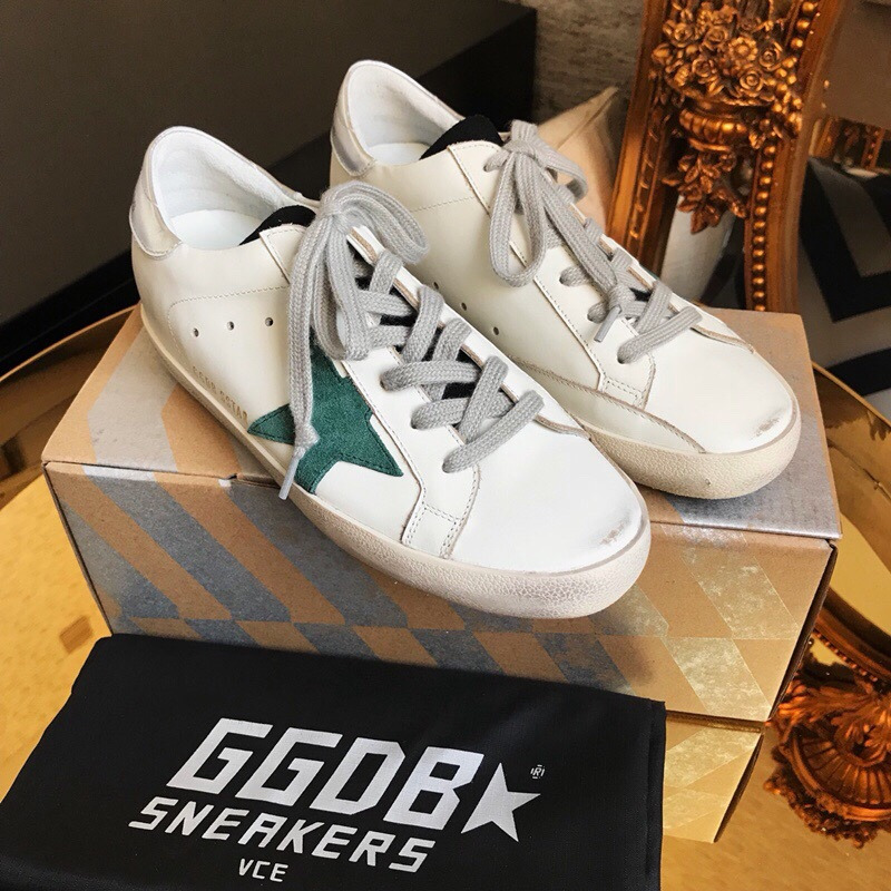 golden goose S*per-star sneakers white S*per-star sneakers with silver tongue