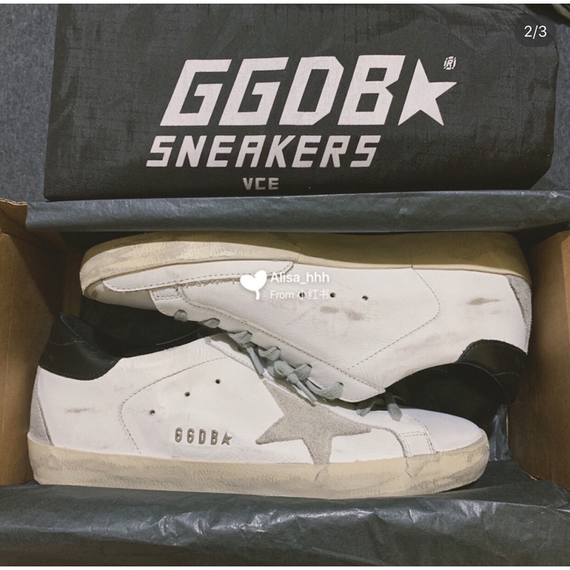 golden goose men’s S*per-star sneakers with silver star