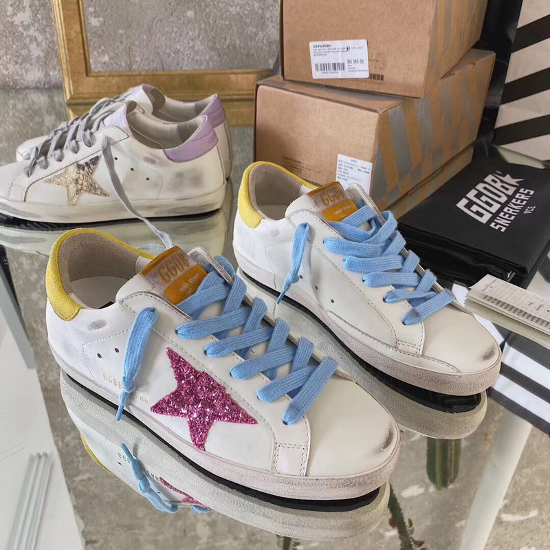 golden goose S*perstar sneaker blue&yellow