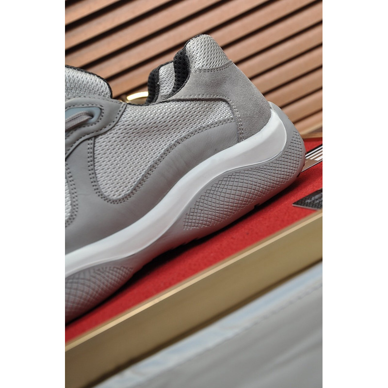 Pra*a america’s cup lace-up sneakers d.gray