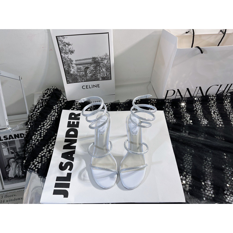 René Caovilla Cleo Glittered Sandals