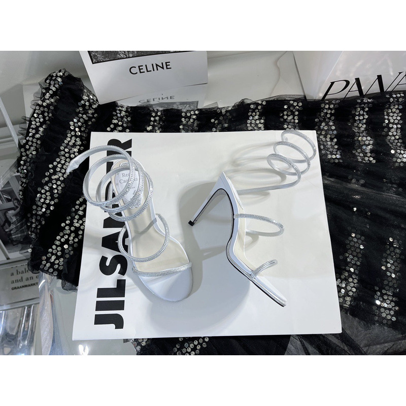 René Caovilla Cleo Glittered Sandals