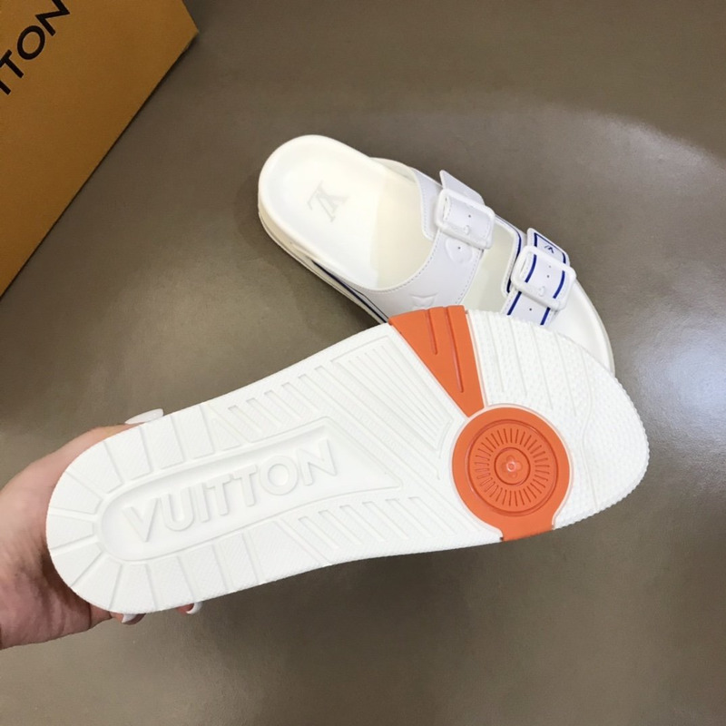 l**is V*t*n trainer mule white & blue