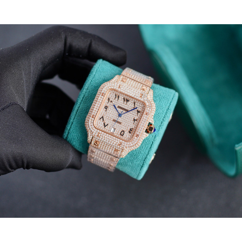 cartier santos de cartier large wssa0018 Di*m*nds stainless steel watch