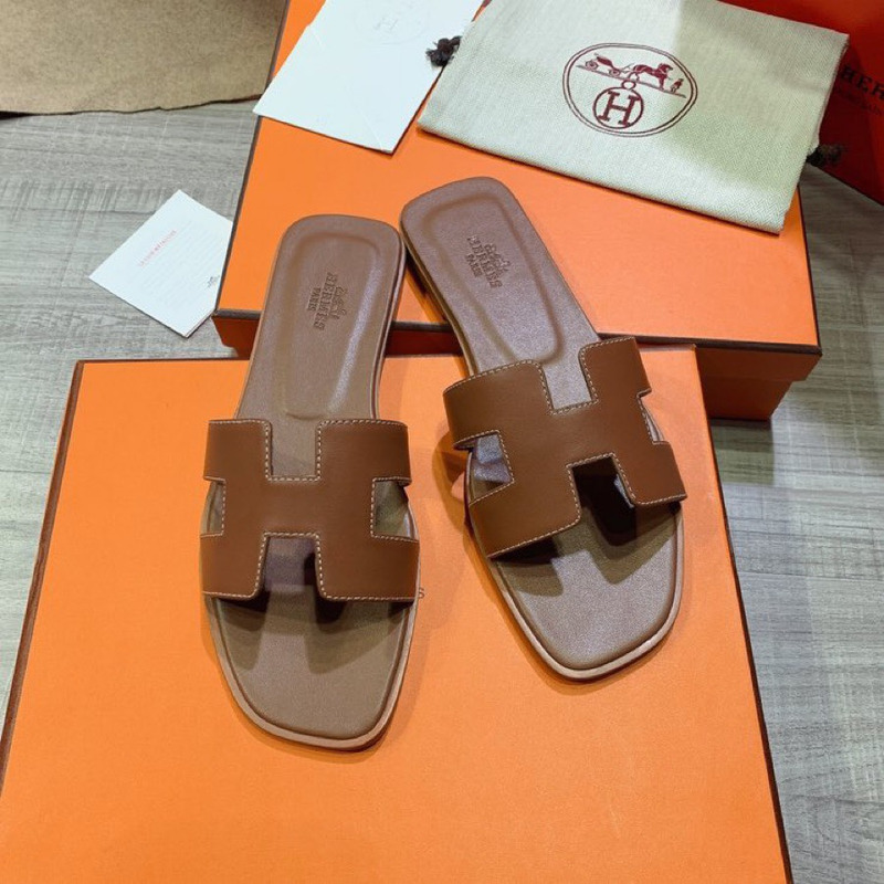 H**mes oran sandal gold brown