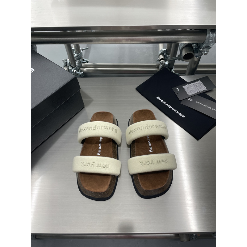 Alexander Wang Ronan Slide Sandal Heather Grey