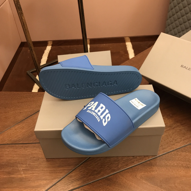Ba*len*cia*ga paris pool slides blue
