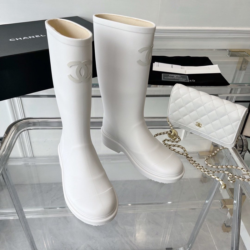Ch*el wellington boots white