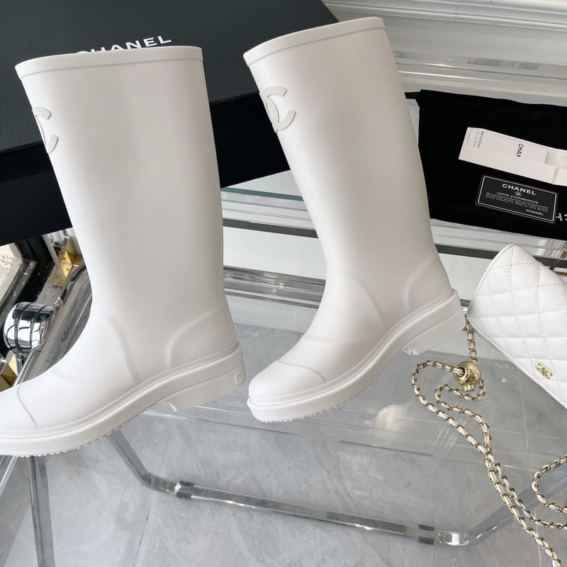 Ch*el wellington boots white