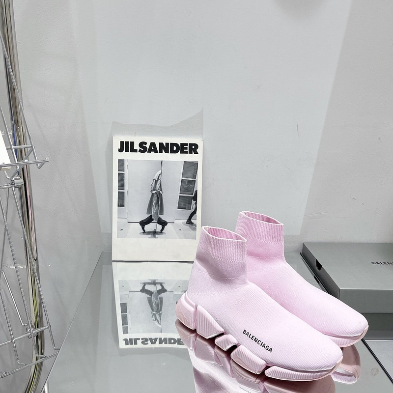 Ba*len*cia*ga speed 2.0 recycled knit sneakers pink