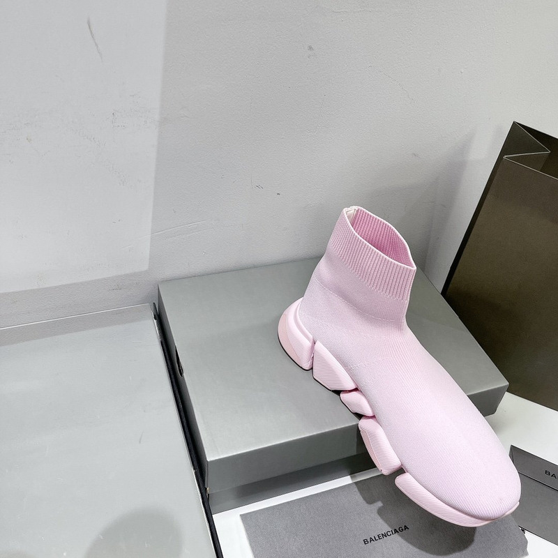 Ba*len*cia*ga speed 2.0 recycled knit sneakers pink