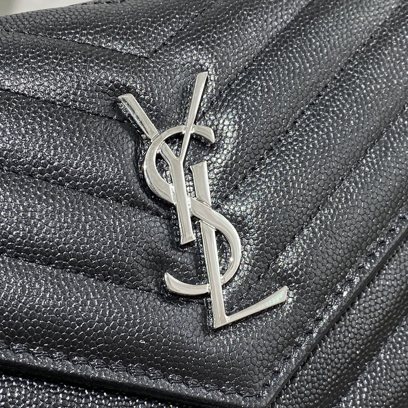 Saint Laurent Loulou Small Quilted Leather Shoulder Bag Black