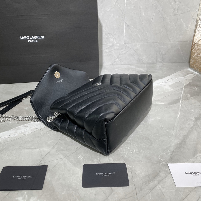 Saint Laurent Toy LouLou Shoulder Bag in Black