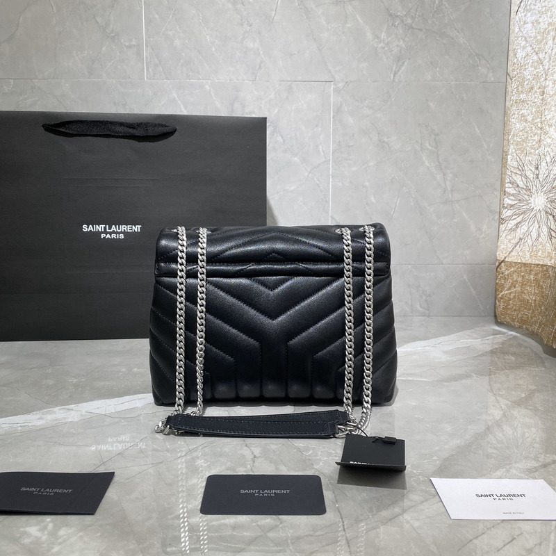 Saint Laurent Toy LouLou Shoulder Bag in Black