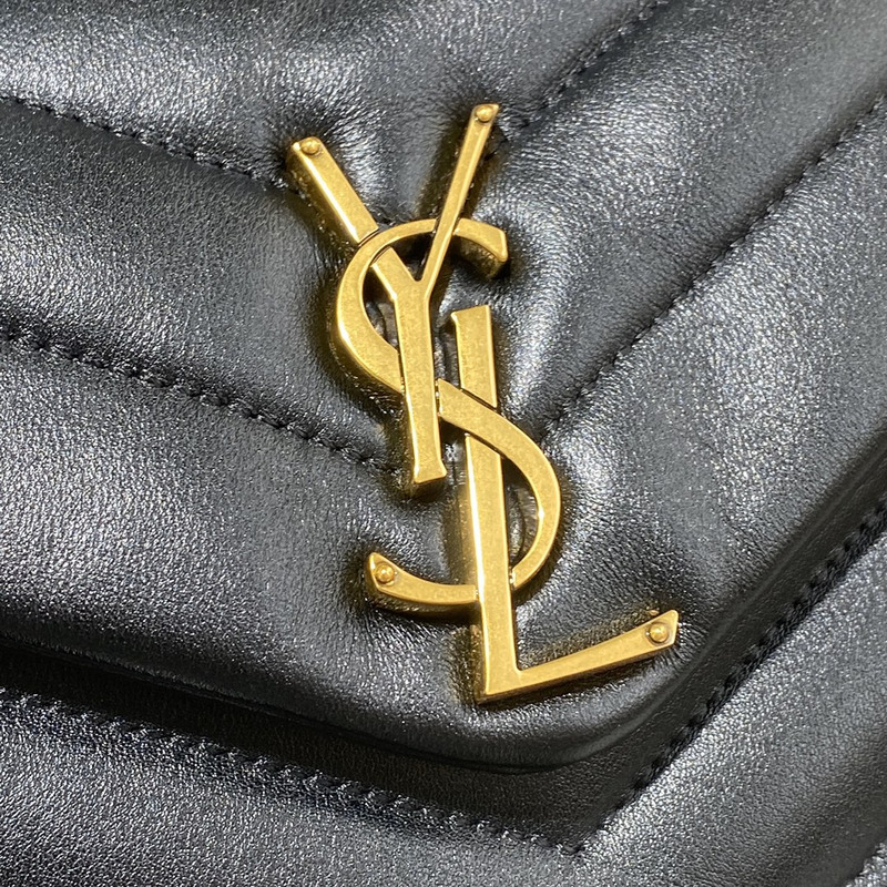 Saint Laurent Loulou Shoulder Bag Black