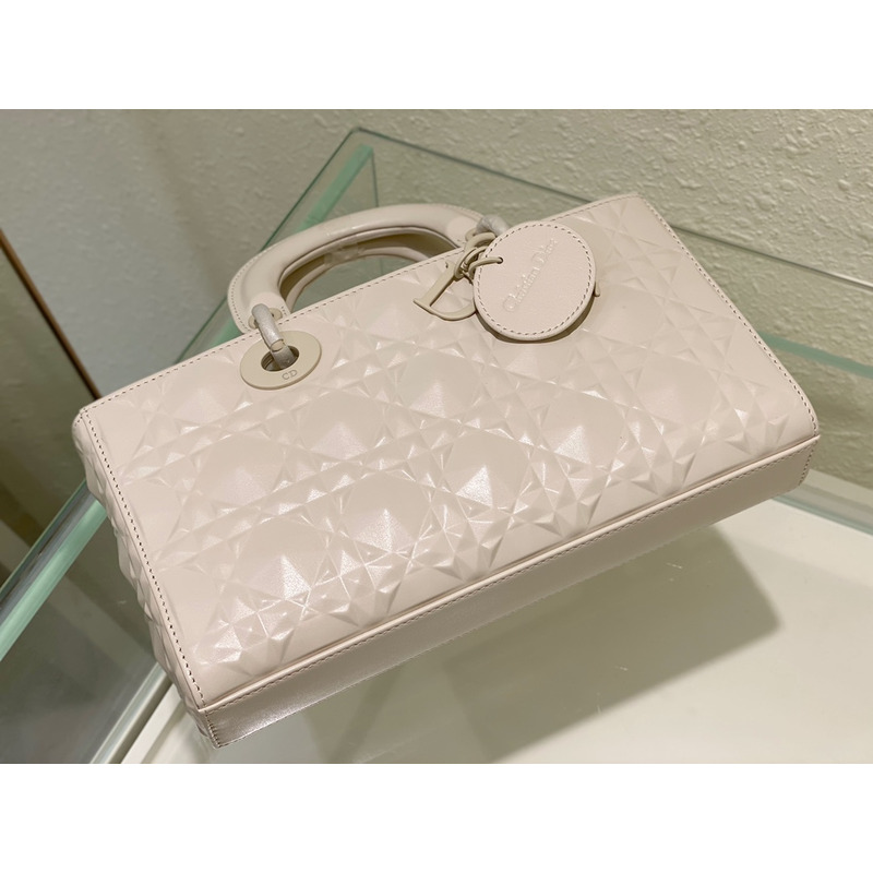 D*or lady d-joy handbag white