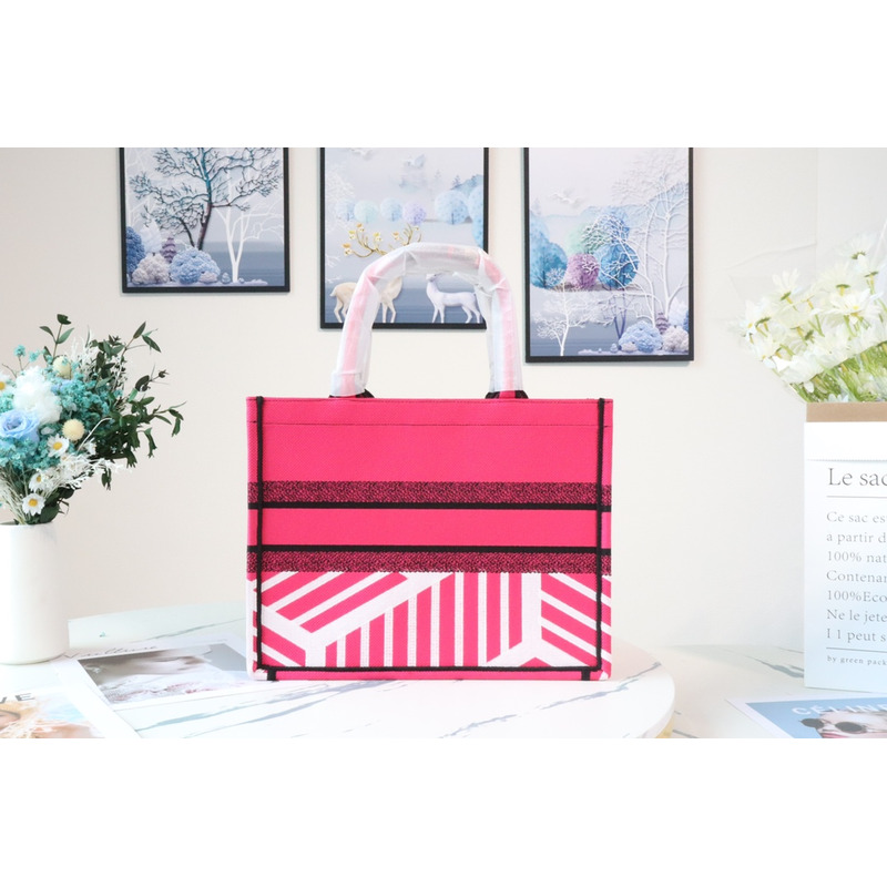 D*or butterfly book tote pink and blue