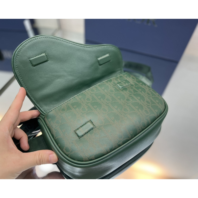 D*or mini saddle messenger bag green