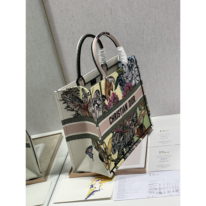D*or embroidery book tote bag 41*32cm